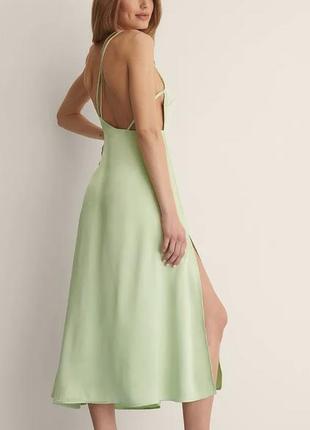 Невероятно красивое сатиновое платье от na-kd2 фото