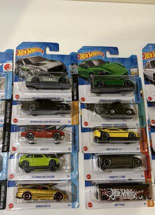 Продам hot wheels хот вілс мейн porsche mazda bmw mercedes camaro nissan honda