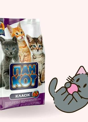 Корм для котів пан кот класік 400г