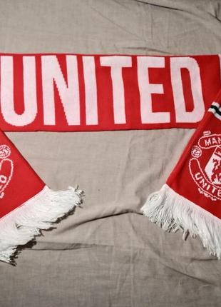 Футбольный шарф manchester united1 фото