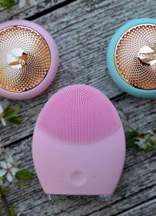 Щеточка массажер для умывания и массажа лица foreo luna 2 pink