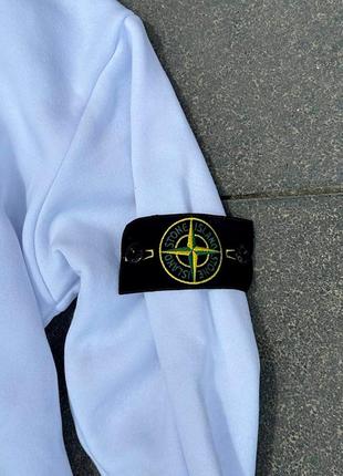 Худи stone island белый4 фото