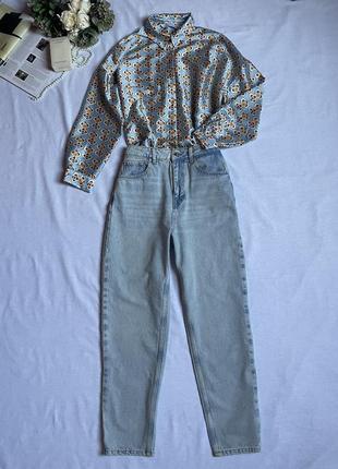 Джинсові штани, джинси zara модель мом
