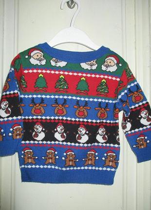 Реглан новогодний.6-9 мес.рост 74см