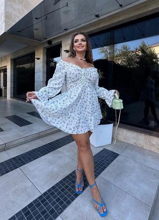 Женское нежное муслиновое платье