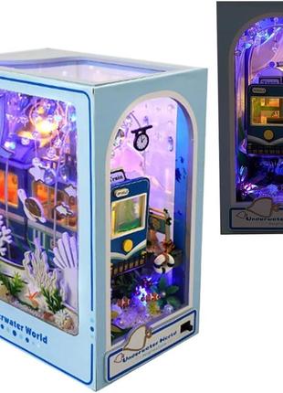 Бук нук підводний світ інтер'єрний конструктор румбокс diy underwater world book nook tc-39