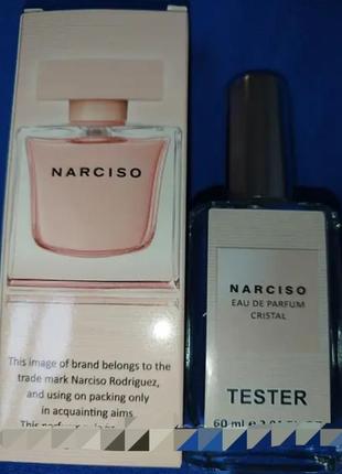 Жіночий тестер люкс narciso rodriguez narciso cristal 60 мл