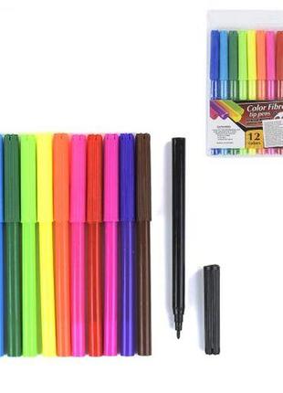 Фломастеры "color fibre" (12 шт)