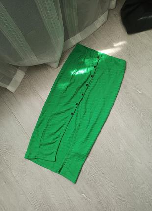 Юбка юбка миди весна лето с разрезом 💚