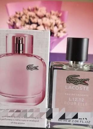 Женские духи. lacoste eau de lacoste l.12.12 pour elle sparkling 60 мл.
