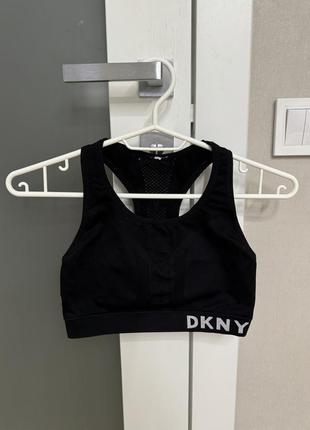 Черный спортивный топ dkny