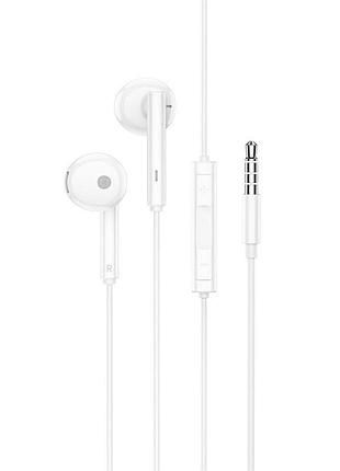 Навушники borofone bm82 art music digital earphones with mic white