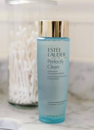 Оригинальный новый лосьон estee lauder perfectly clean multi-action toning lotion / refiner 🩵