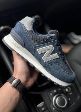 Кросівки жіночі new balance 574 blue1 фото