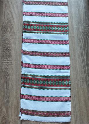 Рушник машинна вишивка домотканий 242 см ×34 см