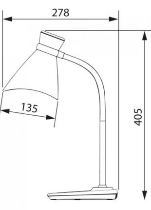 Настольный светильник horoz nida e27 белый 049-016-0001-0104 фото