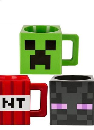 Кружка-чашка по игре майнкрафт mojang minecraft красный