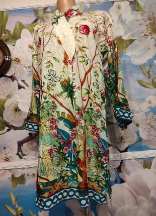 Рубашка платье туника 100% хлопок пакистан 14-16 р,новое с бирками khaadi2 фото