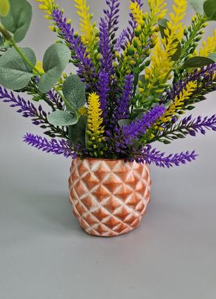 Кашпо для штучних квітів ваза під квіти оригінальний декор подарунок інтер'єрний декор10 фото
