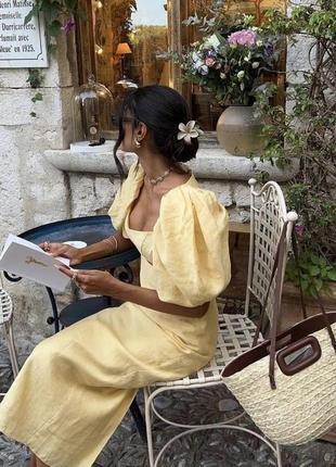 Льняное платье 3