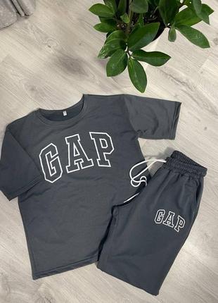 Спортивный костюм унисекс базовый летний gap футболка и штаны1 фото