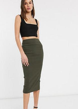 Юбка в рубчик bershka