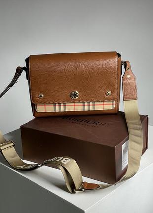 Шкіряна сумка через плече check note bu