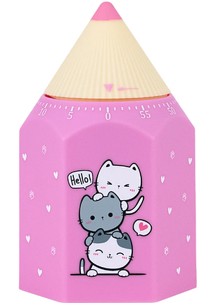 Kite таймер механический k24-171-1 cute cats