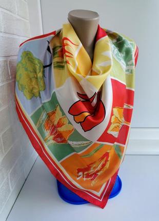 Красивый женский платок из натурального шёлка giada