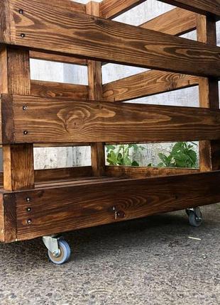 Дерев'яний контейнер для кавунів. великий ящик з дерева для кавунів, дині. ящик з...