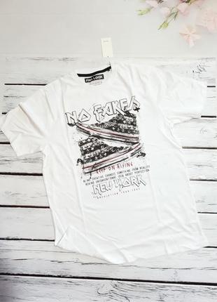 Футболка біла чоловіча молодіжна fine look