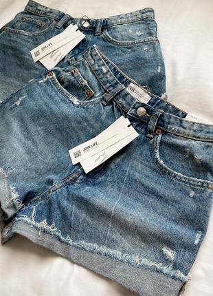 Шорты джинсовые zara