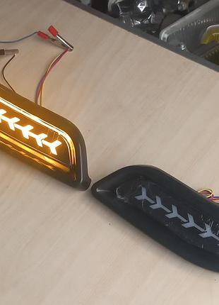 Катафоты заднего бампера ваз 2170 приора