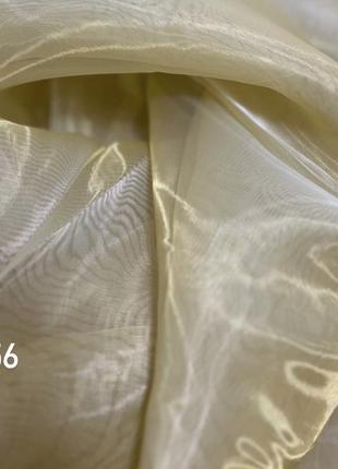 Тюль органза бежевая