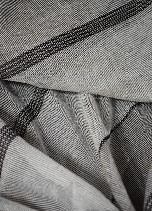 Тюль лен полосы капучино 2м,3м