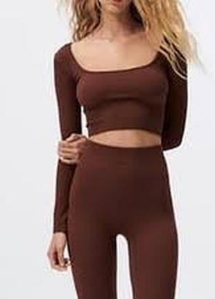 Укороченный топ из коллекции zara limitless contour
