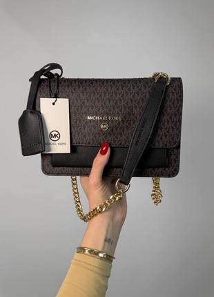 Сумка женская в стиле michael kors brown black