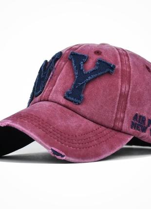 Кепка бейсболка ny air force (new york, De-йорк) с изогнутым козырьком хаки, унисекс wuke one size6 фото