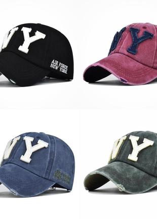 Кепка бейсболка ny air force (new york, De-йорк) с изогнутым козырьком хаки, унисекс wuke one size2 фото