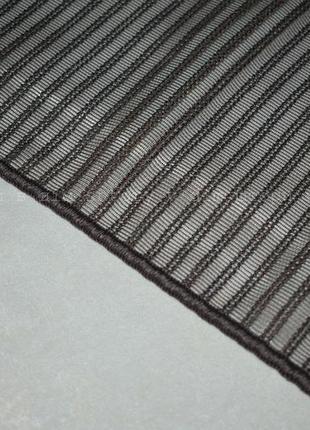 Тюль полоса коричневая 6.5