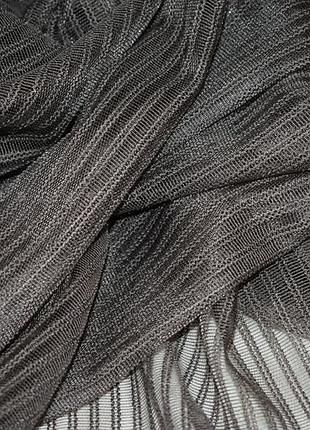 Тюль полоса коричневая 6.5