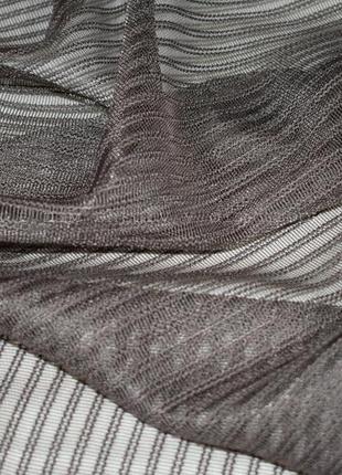 Тюль полоса коричневая 6.5