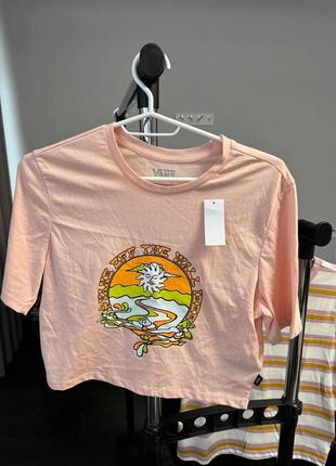Футболка кроп топ vans