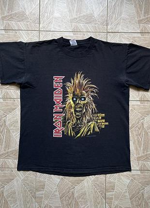 Футболка rock very rare vintage iron maiden eddie rips up europe tour 2005 band tee l