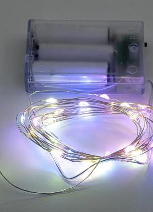 Декоративна гірлянда altalusse inl-2105b-30 різнобарвний 30 led, 3 м, 2 режими, 3xaa (inl-2105b-30
