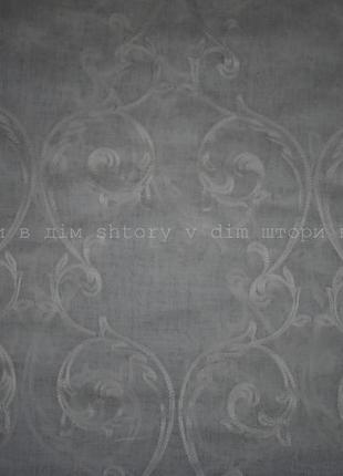 Тюль лен з вышивкой