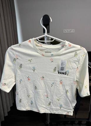 Футболка кроп топ vans