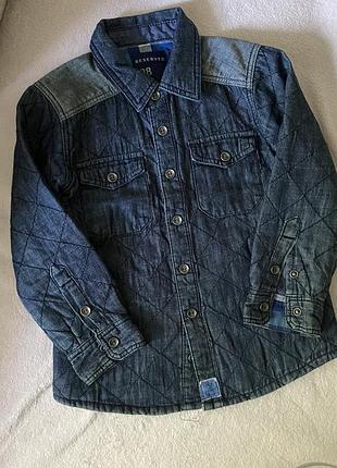 Джинсовая куртка на мальчика на подкладке