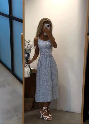 Ніжна та романтична сукня з відкритою спиною, завязується на бант 🎀2 фото