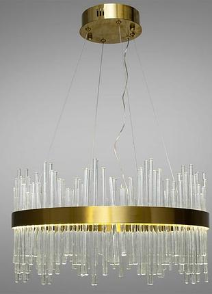Подвесная хрустальная светодиодная люстра 130 ватт diasha 839/500br